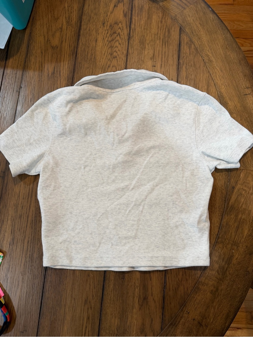Nike Light Gray Girls Polo Crop Top - Picture 6 of 6
